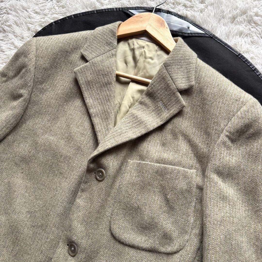極美品　Zegna ゼニア　カシミヤ100％　テーラードジャケット　XL