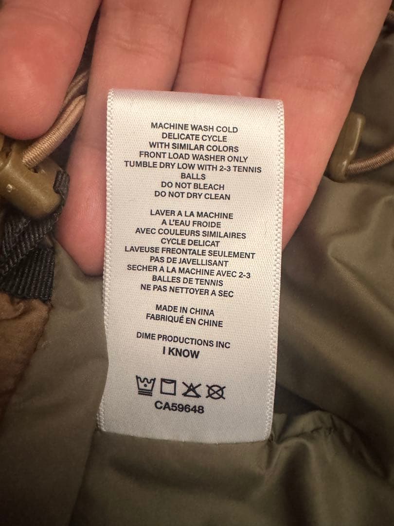 ジャケット・アウター Dime Classic Ripstop Puffer gold