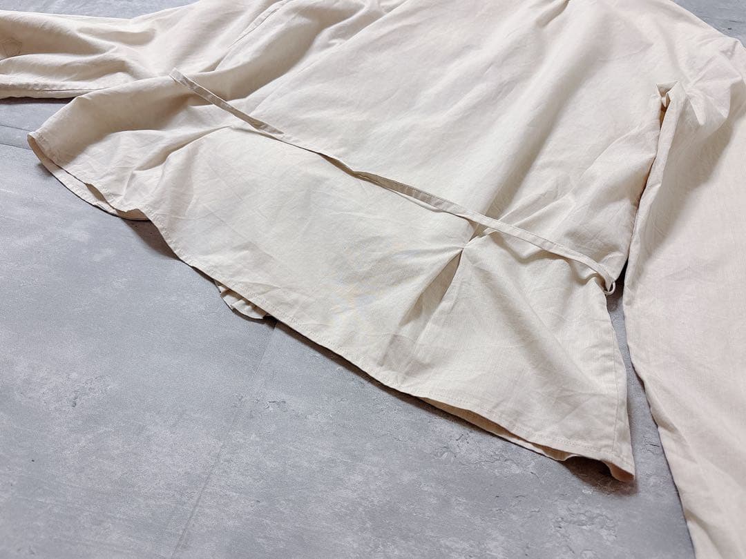 1/25終◆美品✨hatsutoki 西脇 ナチュラル 自然 ブラウス　播州織