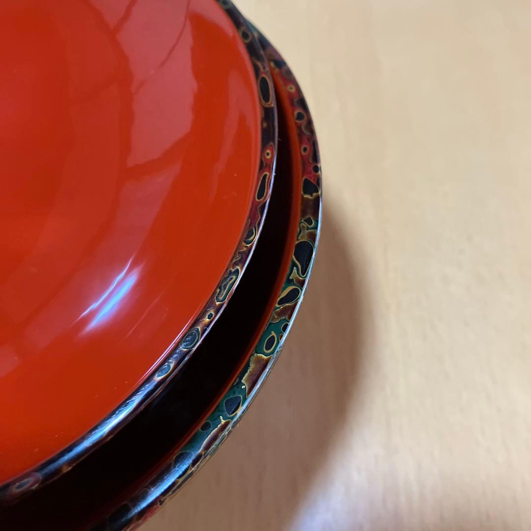 津軽塗　天然木　蓋付き椀　16個