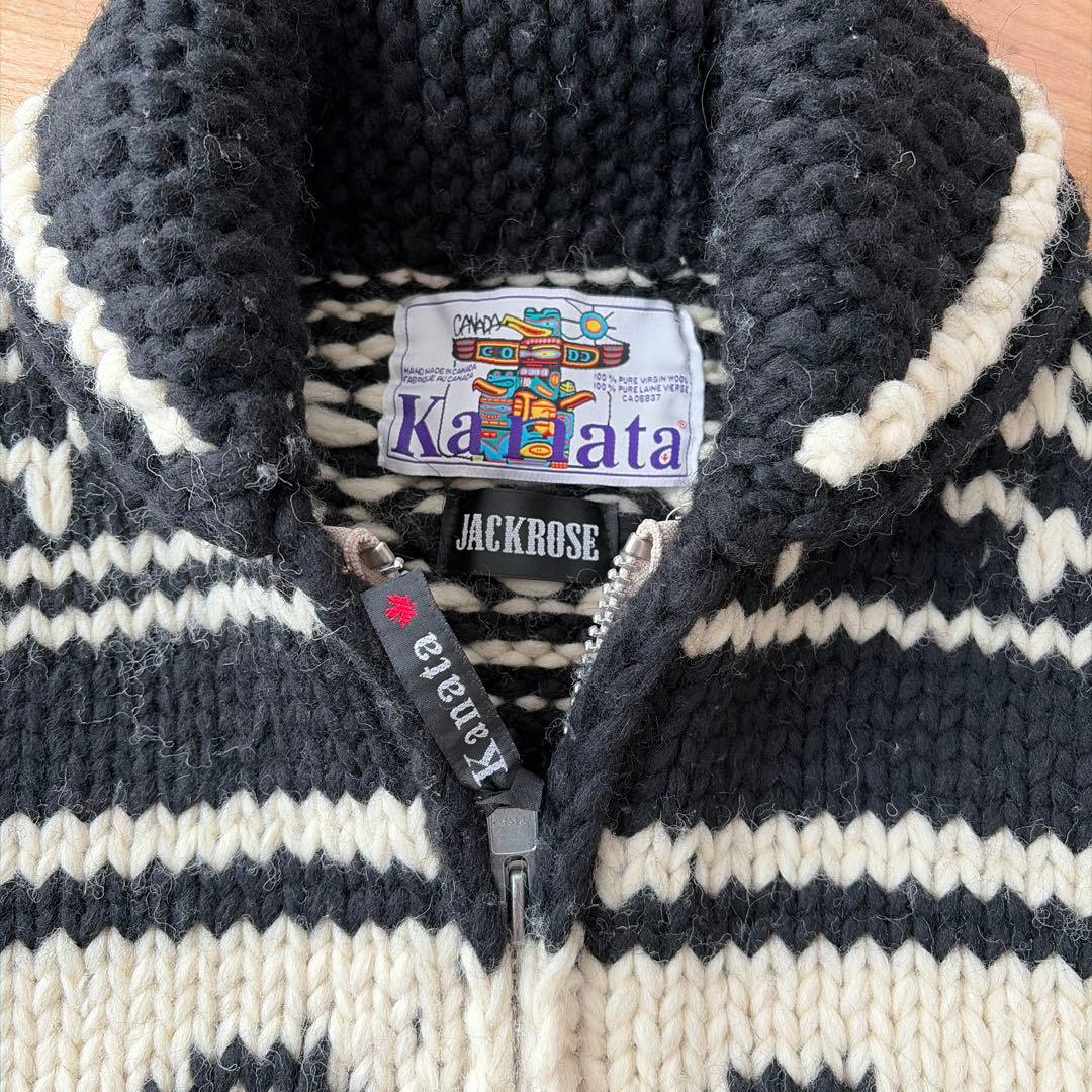 KANATA カウチンニット カナダ製 ブラック