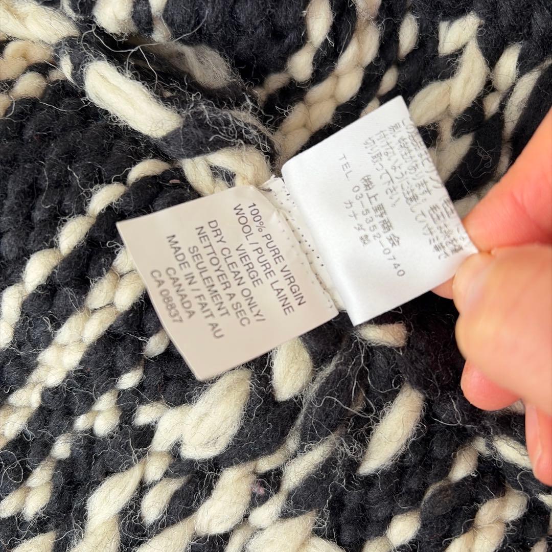 KANATA カウチンニット カナダ製 ブラック