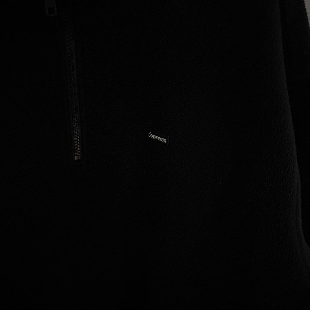 シュプリーム　スモールボックスロゴ　ハーフジップフリース