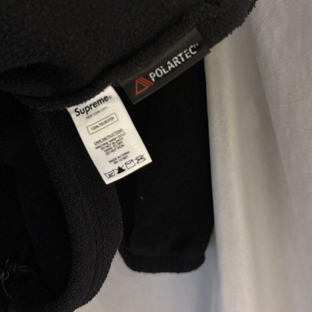 シュプリーム　スモールボックスロゴ　ハーフジップフリース