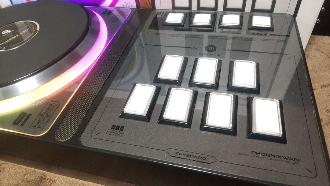 ビートマニア DAO PHOENIXWAN+ 三和ボタン 静音化 ブラックパネル