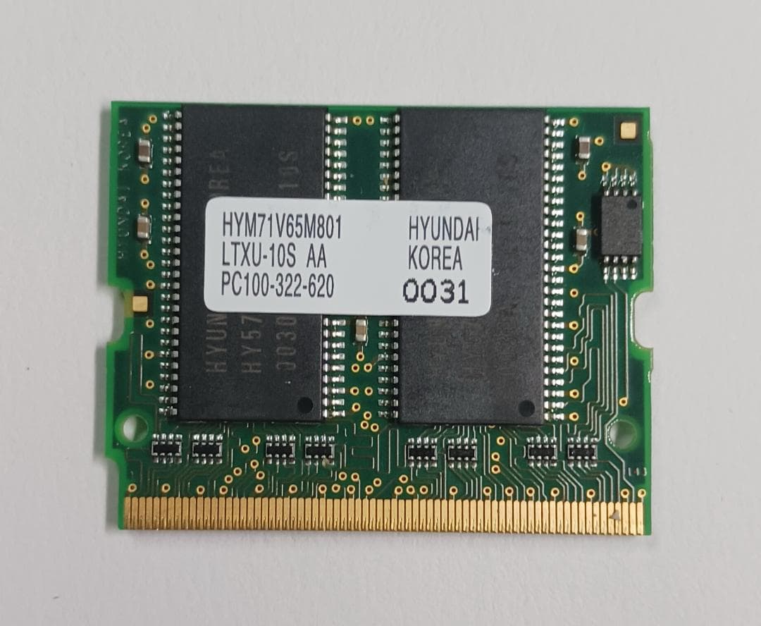 【希少】Hyundai製 64MB Micro-DIMMメモリモジュール