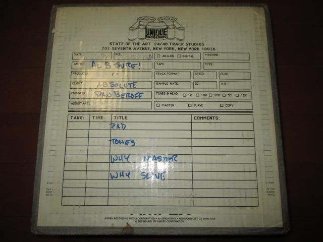 その他 ampex 456 vesta williams master reel!!