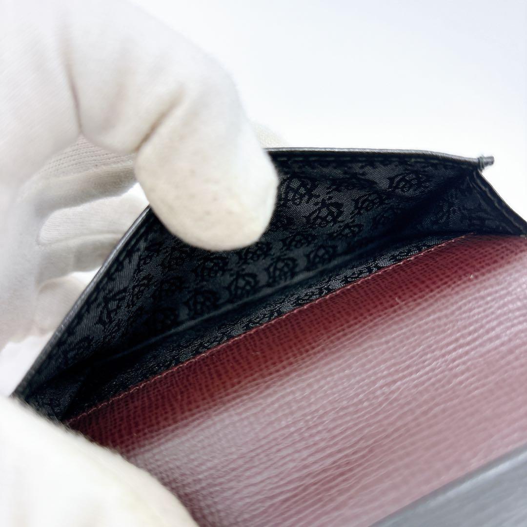 極美品 ＊ dunhill ダンヒル レザー 名刺入れ カードケース ブラック