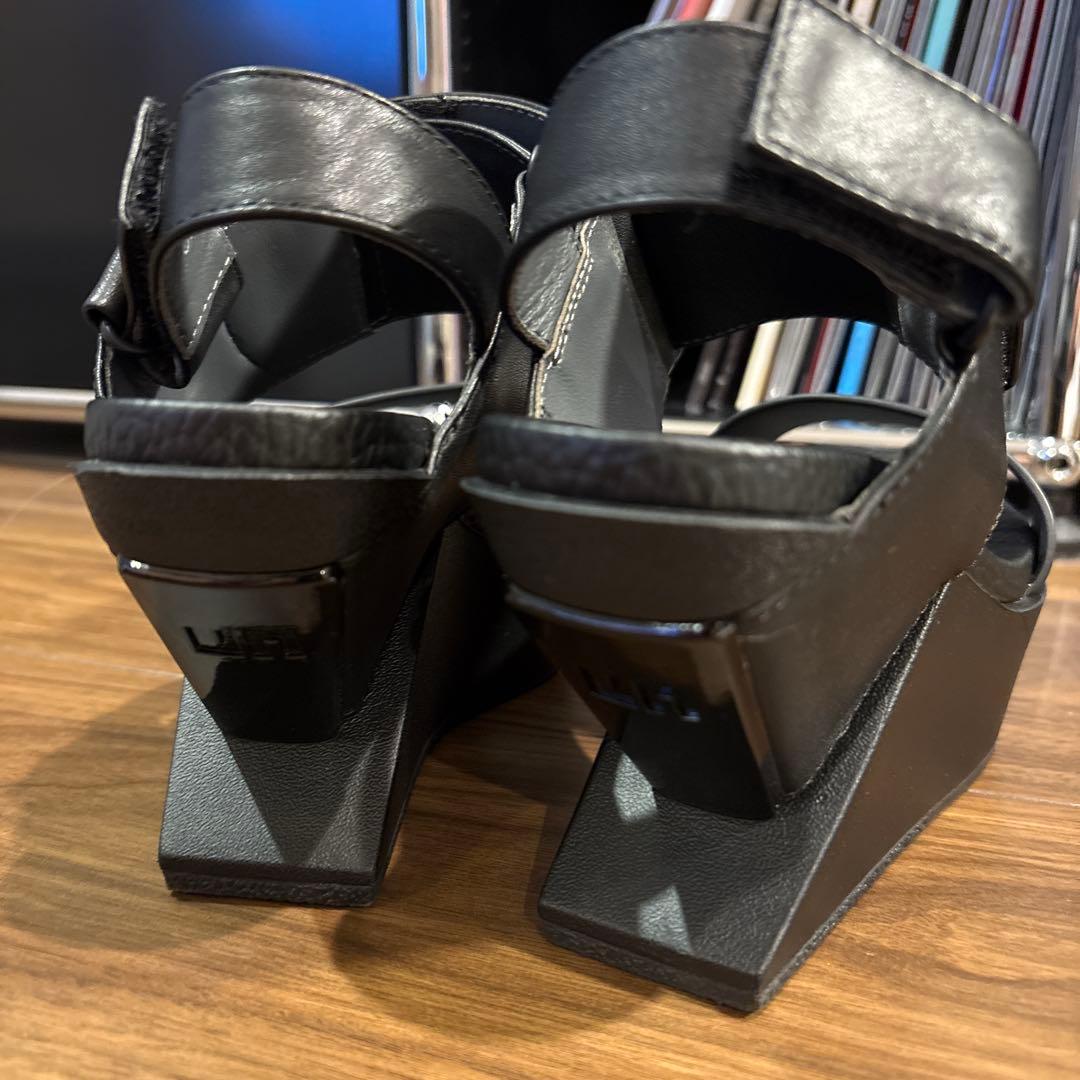 靴 UNITED NUDE Delta Wedge Sandal Black 35