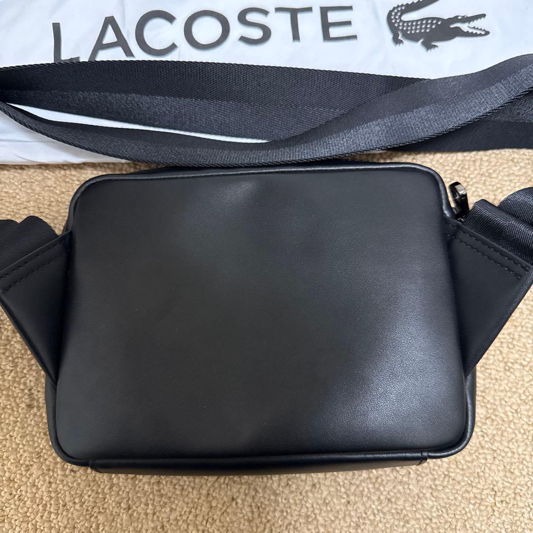 希少LACOSTE ブラック ショルダーバッグ新作