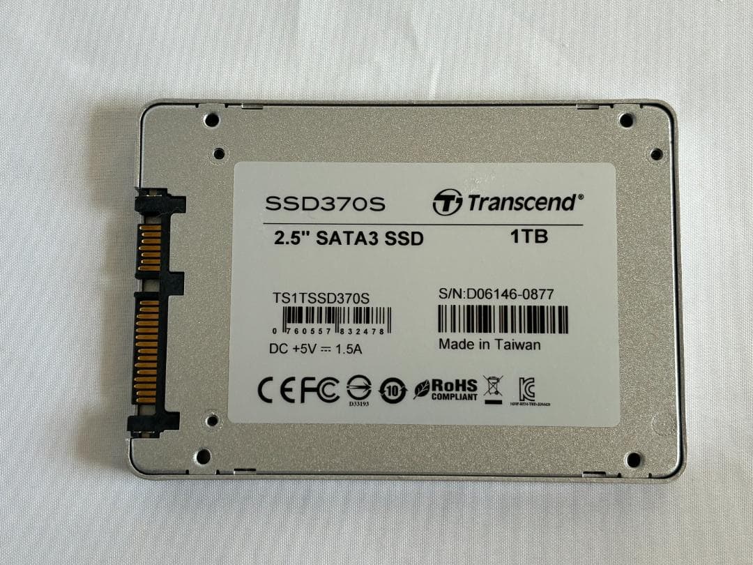 Transcend SSD 2.5インチ SATA3 7mm SSD370S