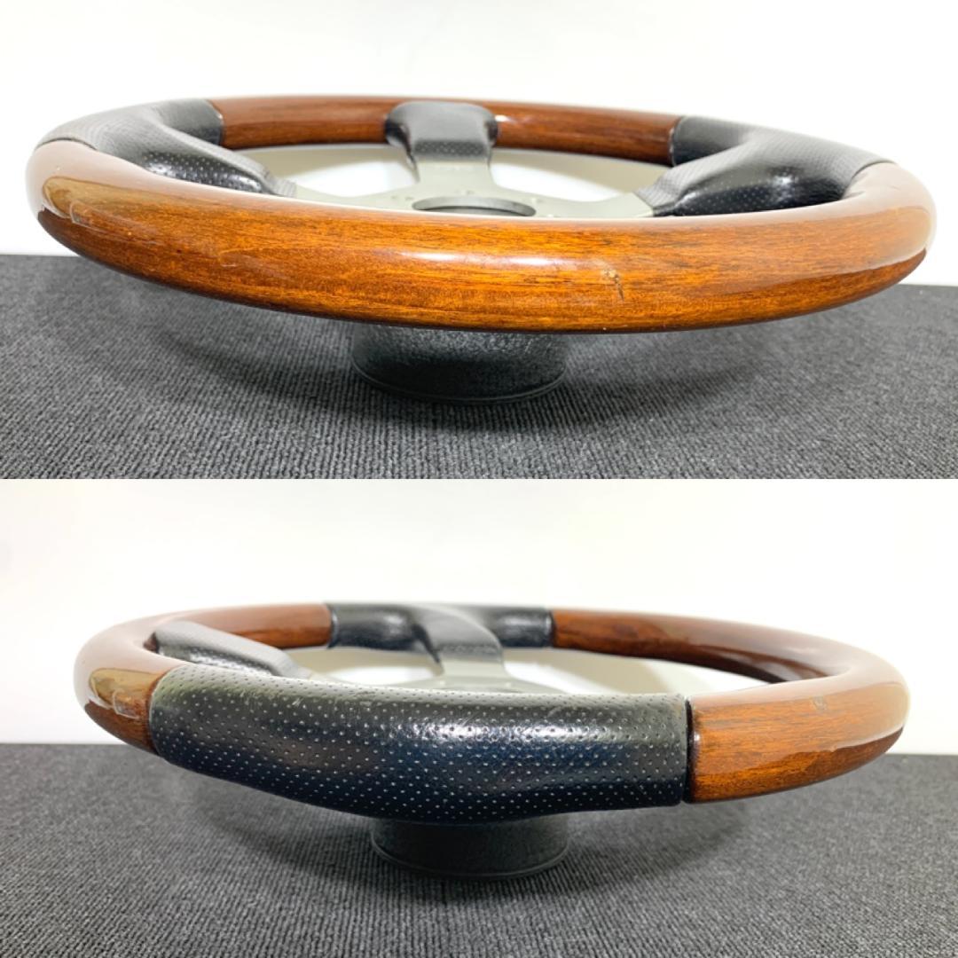 モモ ファイター ホーンボタン＆リング付 レザー＆ウッド 旧車 希少 廃番モデル