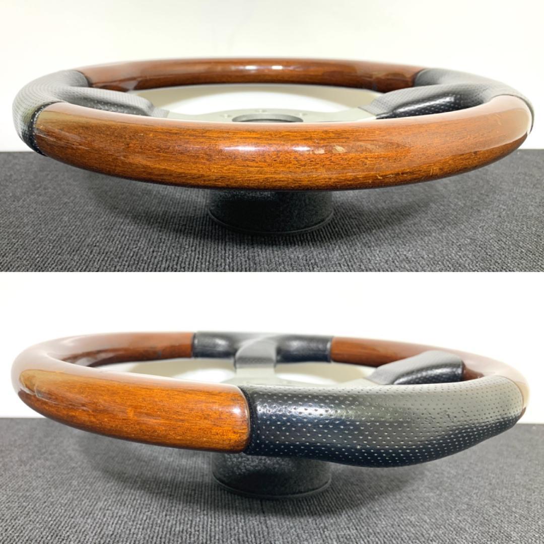 モモ ファイター ホーンボタン＆リング付 レザー＆ウッド 旧車 希少 廃番モデル