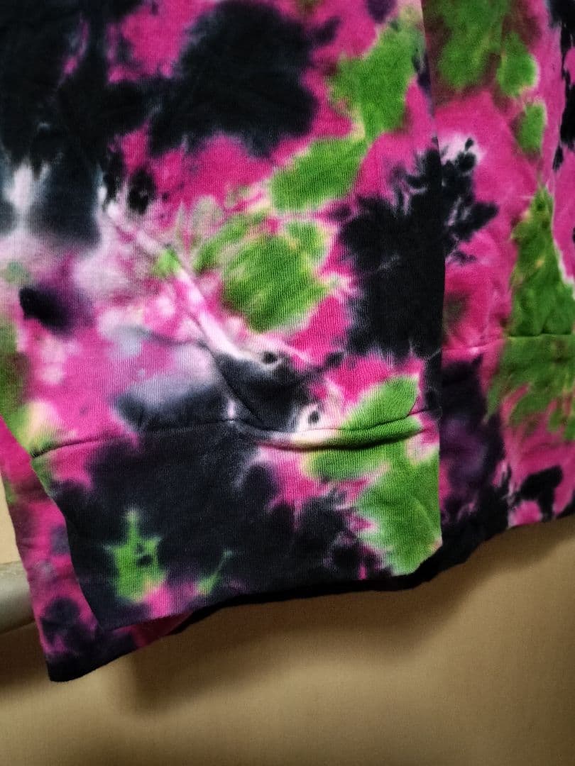 エスニック　タイダイ染め　パーカー　コットン　男女共用　新品　タイ製2