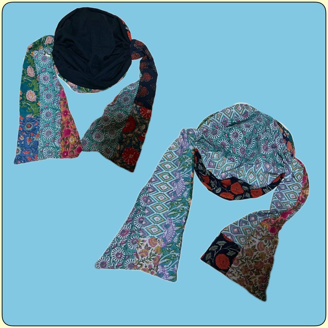 専用ページです　キャンディスカーフターバンキャップ　インド綿