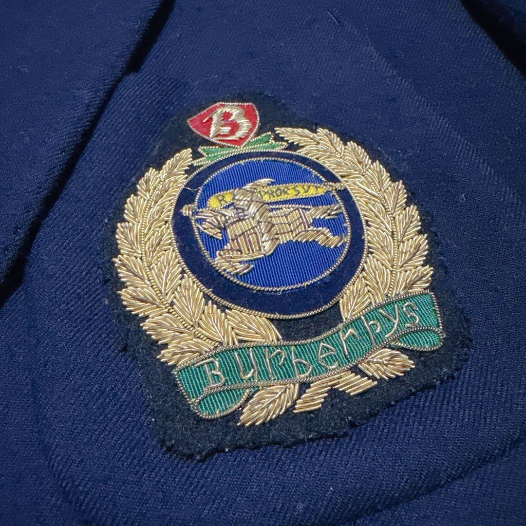 Burberrys 紺ブレ 金ボタン エンブレム 11AR ウール100%
