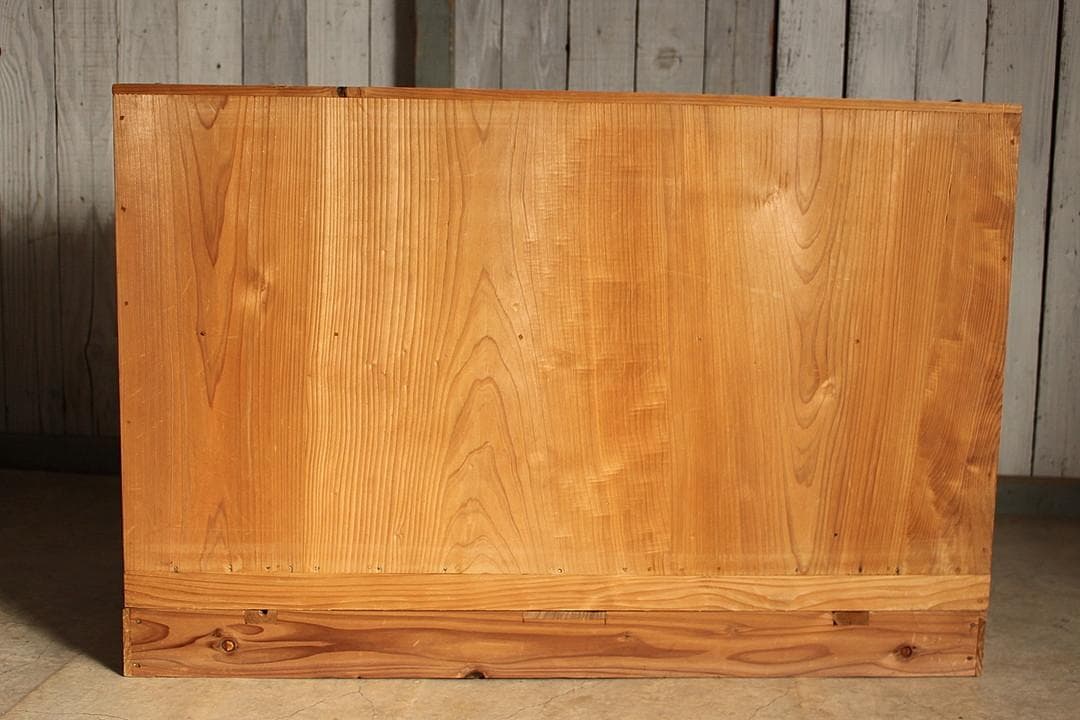 古い木製の引き出し　2段