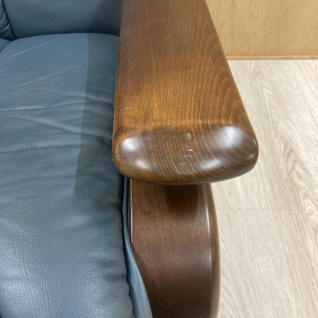 冨士ファニチアFUJI FURNITURE 　本革　1人掛けソファ 1PソファB