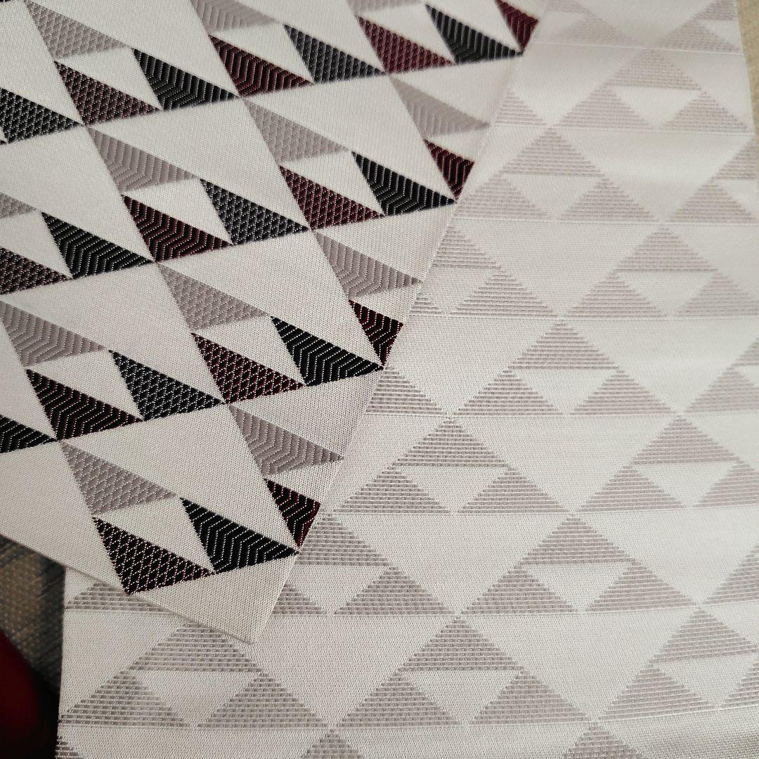 撫松庵 正絹半幅帯 長尺