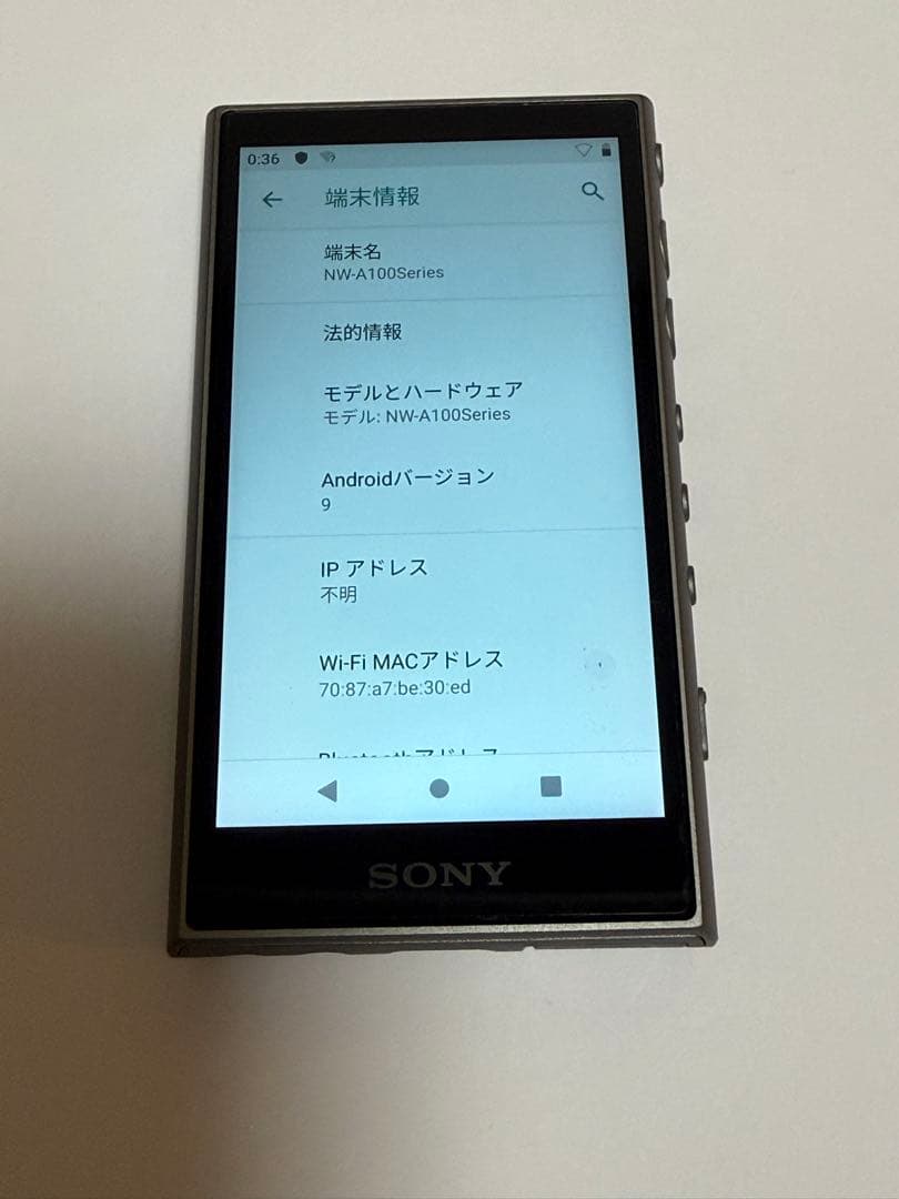 【美品】SONYウォークマン　NW-A106