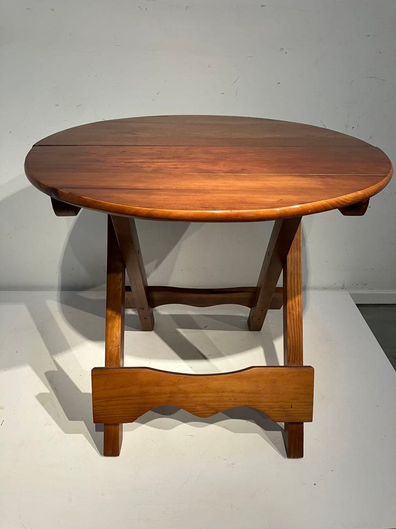 オールド　フォールディング　テーブル、レトロ、キャンプ、折り畳み、キツツキ、天童