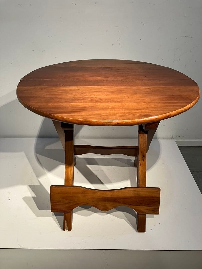 オールド　フォールディング　テーブル、レトロ、キャンプ、折り畳み、キツツキ、天童