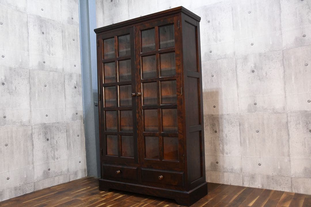 DDC21 北海道民芸家具 ブックキャビネット 本棚 書棚 カバ/樺 無垢材