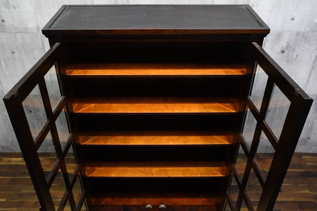 DDC21 北海道民芸家具 ブックキャビネット 本棚 書棚 カバ/樺 無垢材