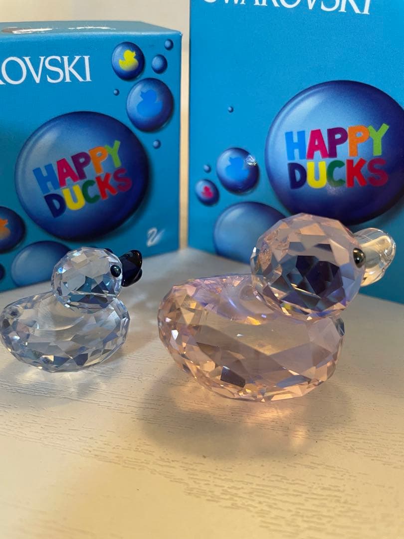 Swarovski スワロフスキー　Happy Ducks 置物 2個セット
