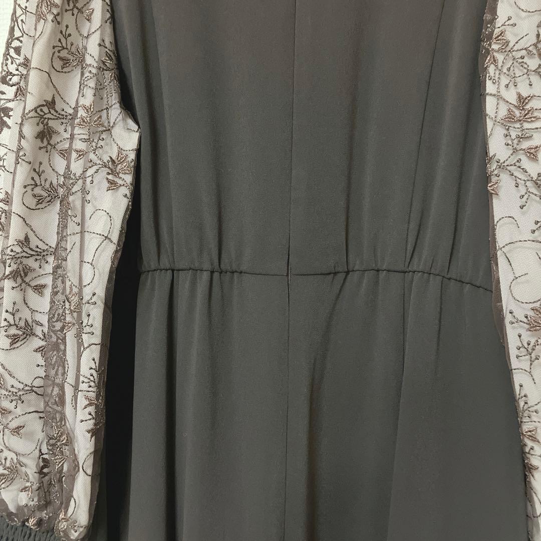 完売品　美品　刺繍 シアー トライアングルデザイン エンブロイダリー ワンピース