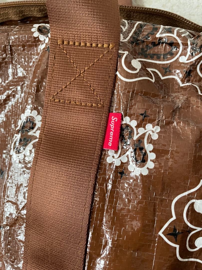 【わをん】Supreme バンダナ柄 ボストンバッグ