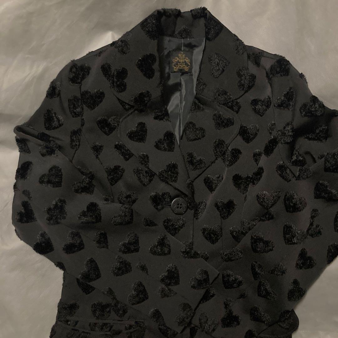 MIHO MATSUDA ミホマツダ ハート柄　ジャケット　W