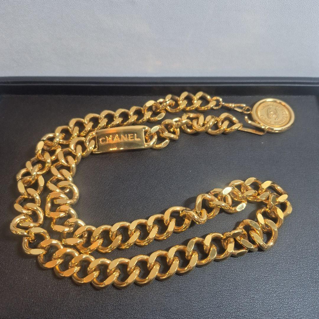 CHANEL　ゴールド　チェーンベルト　ココマーク