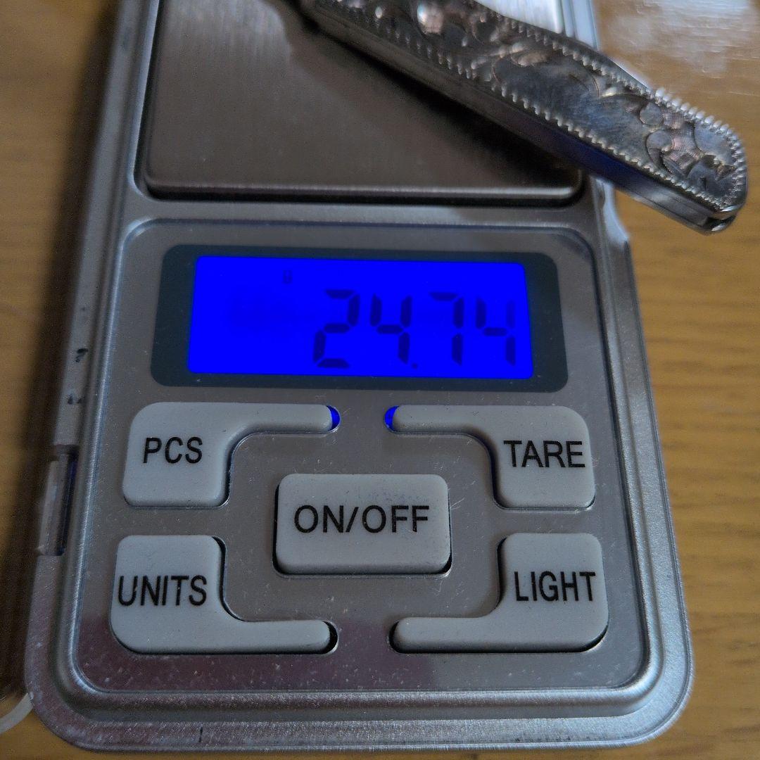 純銀製　彫金のペーパーナイフ