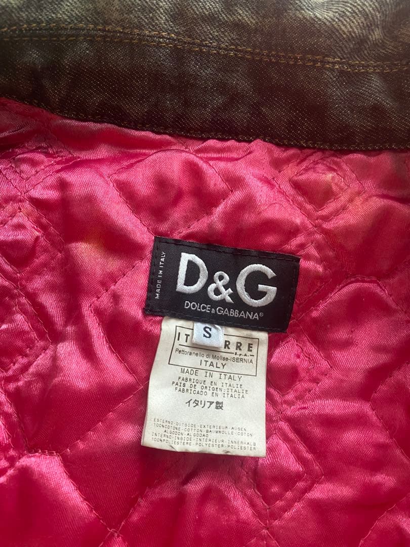 D&G ダークグレー ショートデニムジャケット