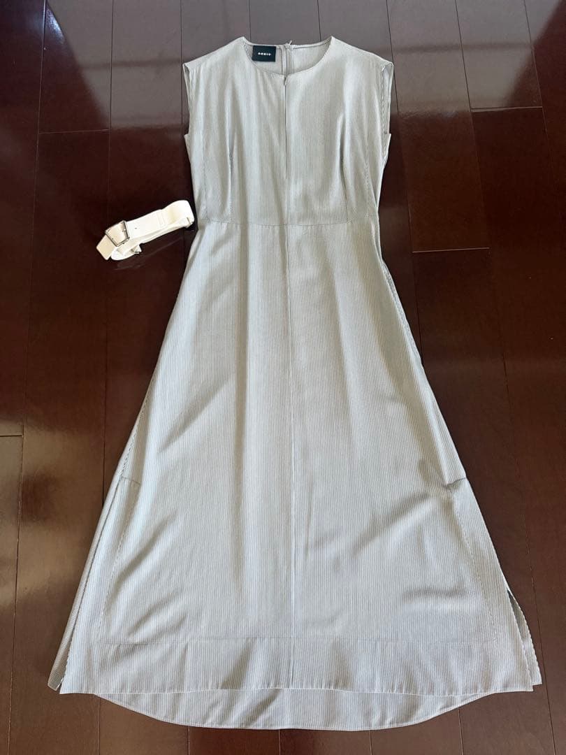 A-K-R-I-S ノースリーブストライプロングワンピース