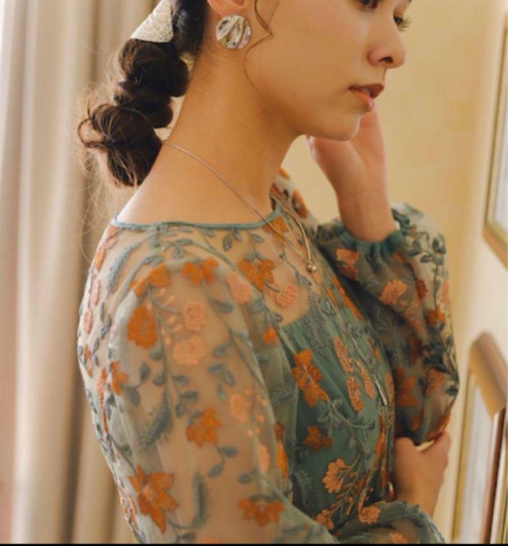 <コロン>kastane embroidery organdy dress