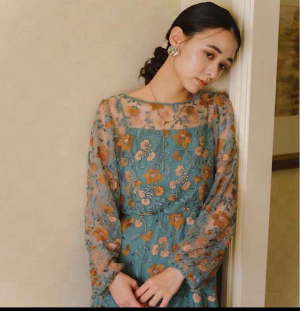<コロン>kastane embroidery organdy dress