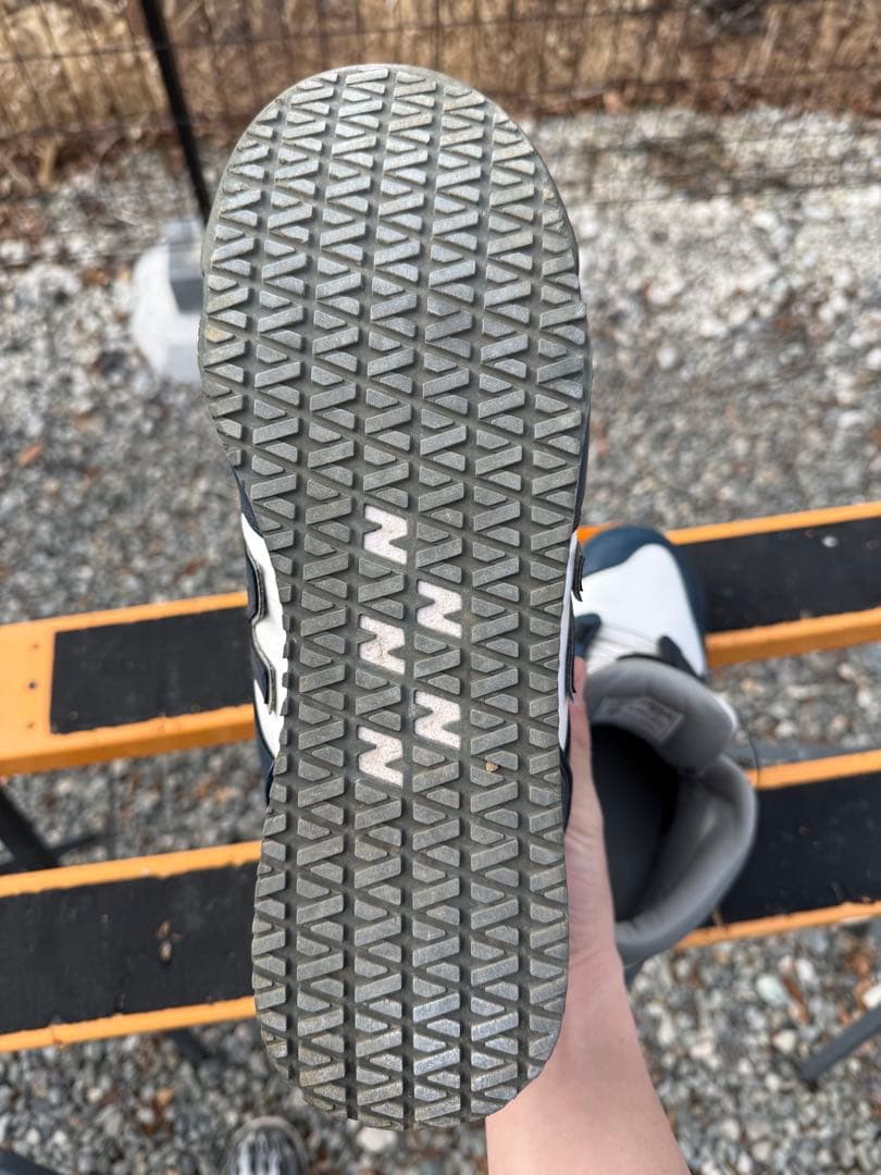 お*ん様 New Balance BOA安全靴 ネイビー/ホワイト ハリスバーグ