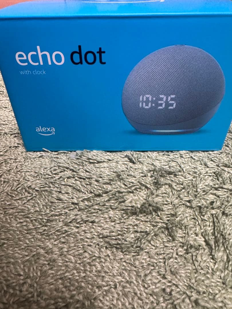 ほぼ新品　Echo Dot with Clock ブルー
