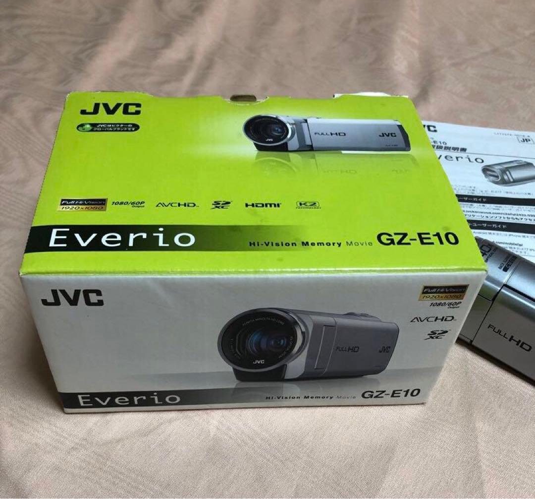 JVC Everio GZ-E10 ビデオカメラと付属品　ビクター　ケンウッド