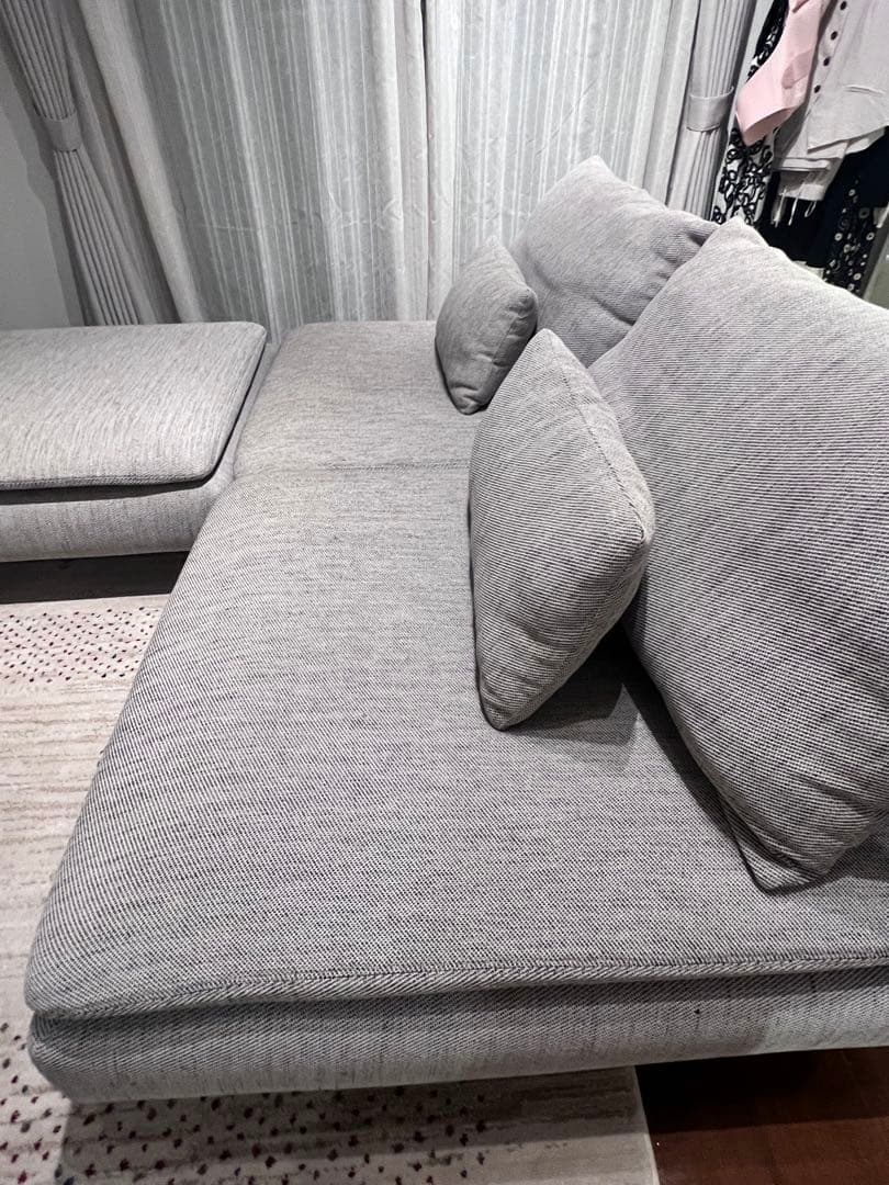 【cocon】 IKEAソーデルハムン＊3人掛け(オットマン付き)