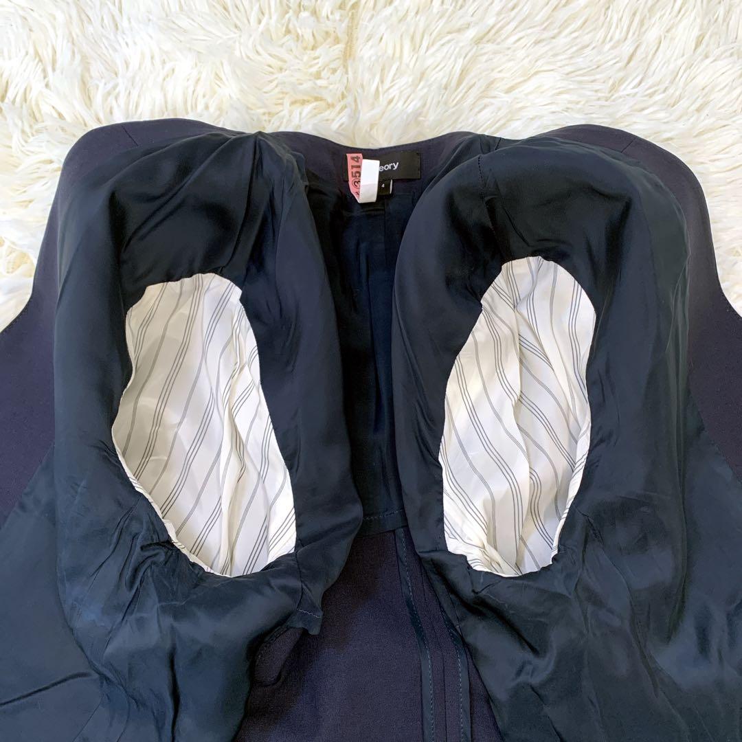 theory セットアップノーカラージャケットスカートTAILOR 現行タグ