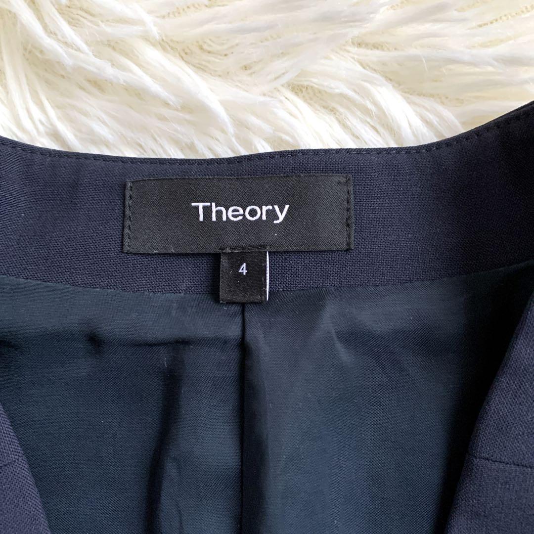 theory セットアップノーカラージャケットスカートTAILOR 現行タグ