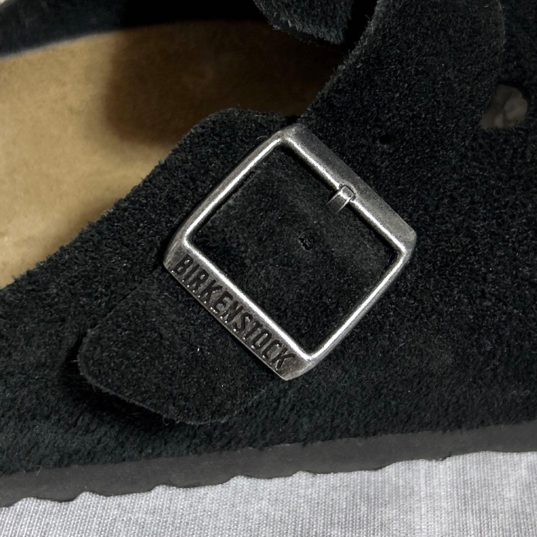 ビルケンシュトック ボストン スエード サンダル ブラック 黒42