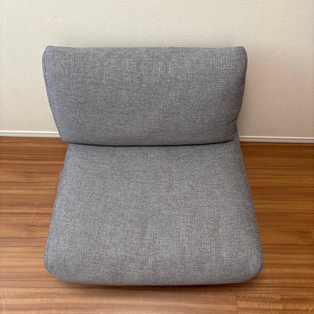 無印良品 ゆったり座れるアームレスソファ 1シーター グレー / MUJI