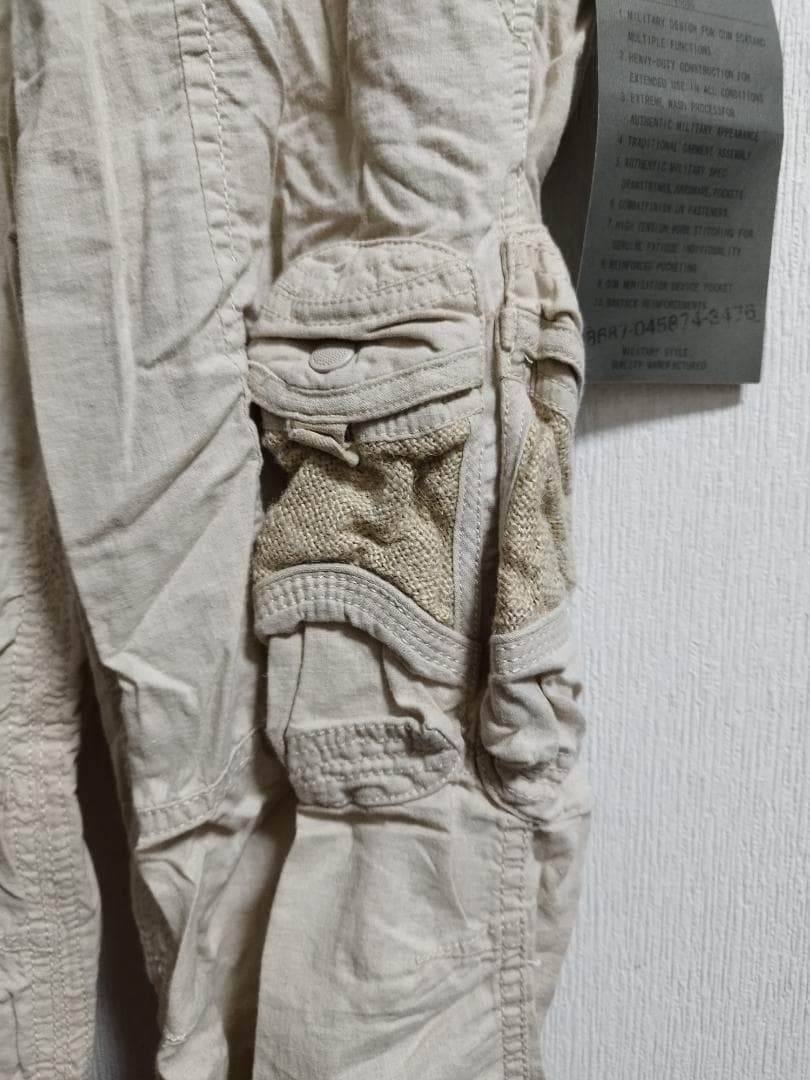 【新品】goa サスペンダー付きパラシュートカーゴパンツ④