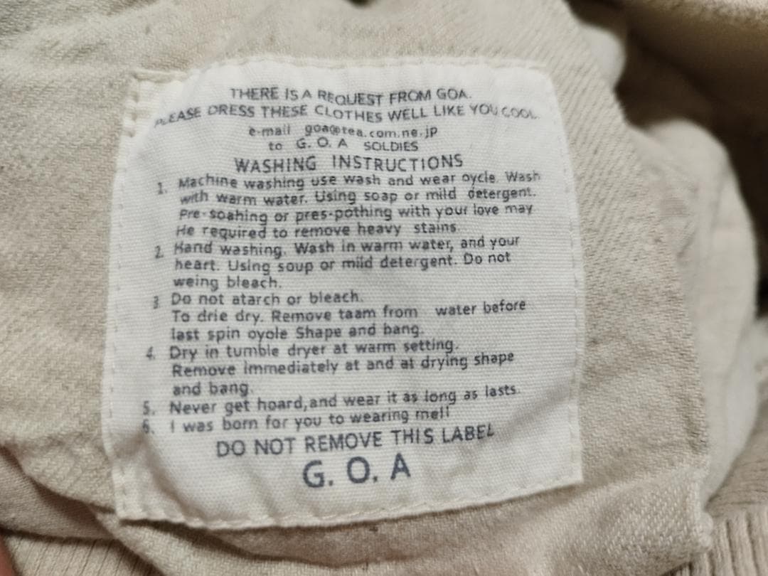 【新品】goa サスペンダー付きパラシュートカーゴパンツ④