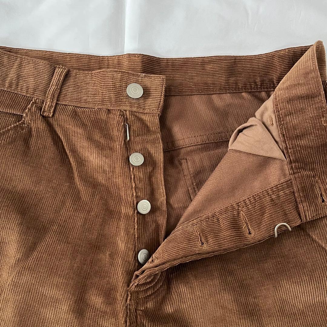 【美品】メゾンマルジェラ コーデュロイ パンツ ブラウン メンズ W32