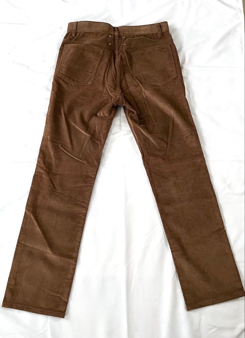 【美品】メゾンマルジェラ コーデュロイ パンツ ブラウン メンズ W32